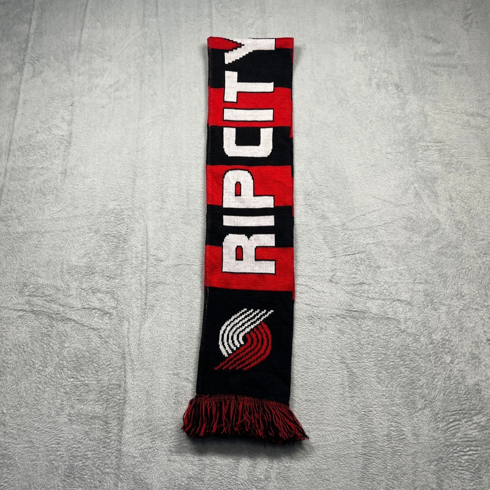 Ruffneck Scarves Portland Trail Blazers Scarf Red Rip City United Knit NBA